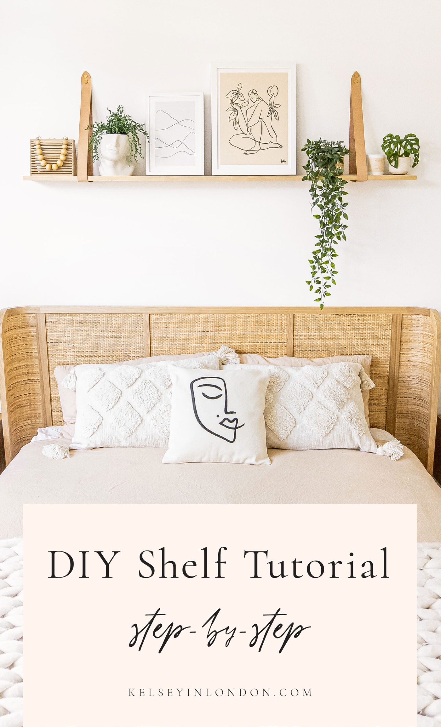 DIY-Shelf-Tutorial-Floating-Wooden-Shelf-with-Leather-Straps---Kelseyinlondon---homewithkelsey---Kelsey-Heinrichs