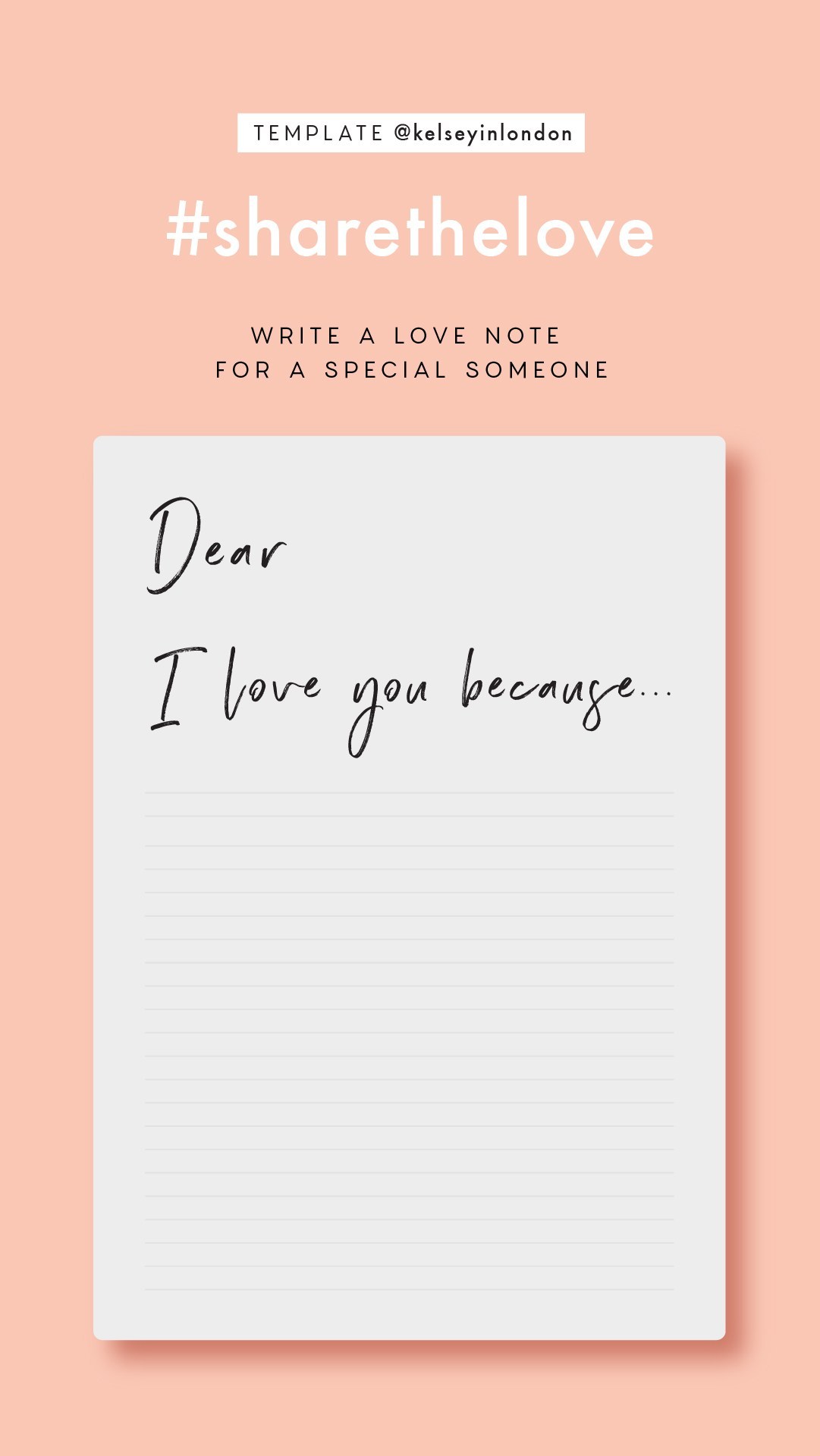Love Note Template