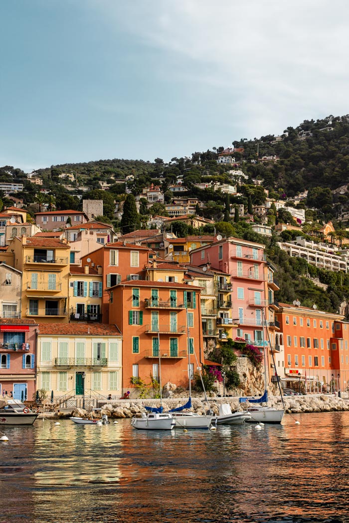 Colourful harbour of Villefranche 