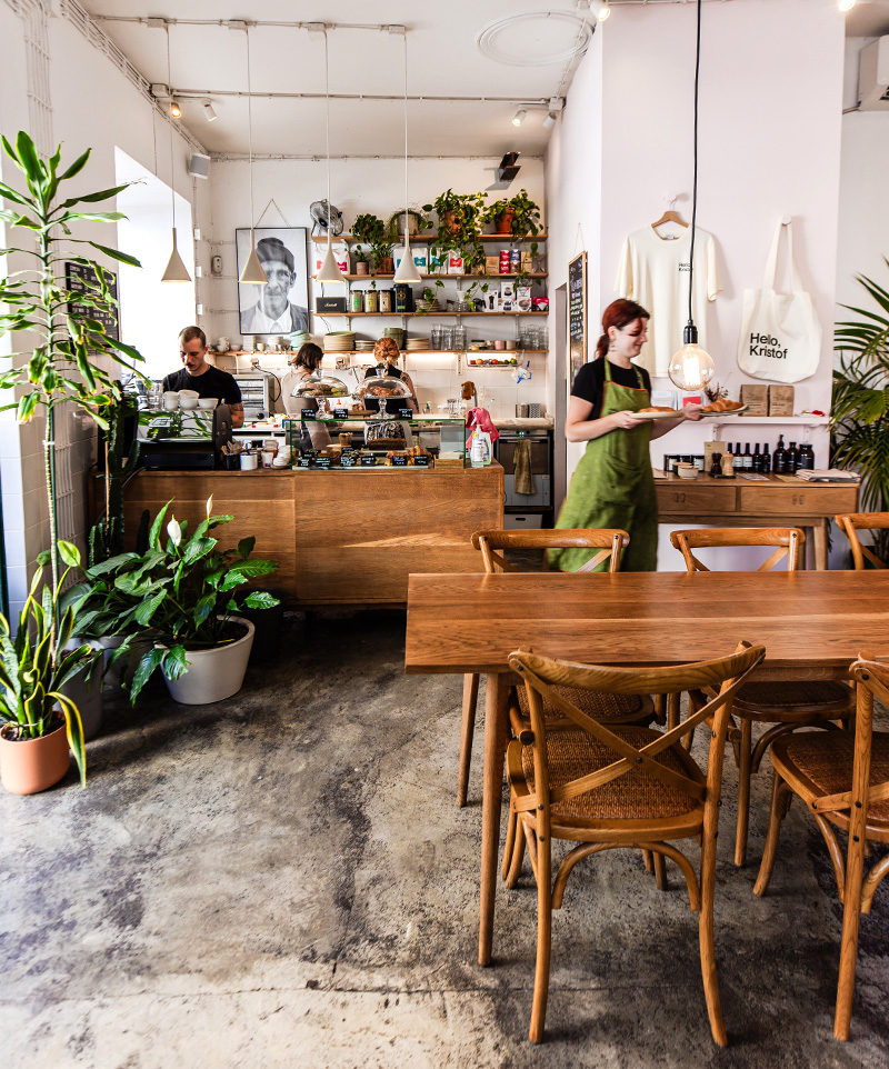 coffee shop filled with plants