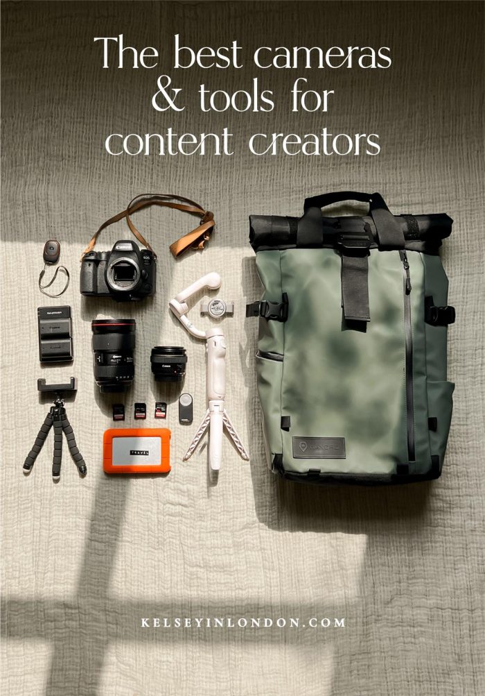 saveable pinterest graphic for best cameras for content creators blog post