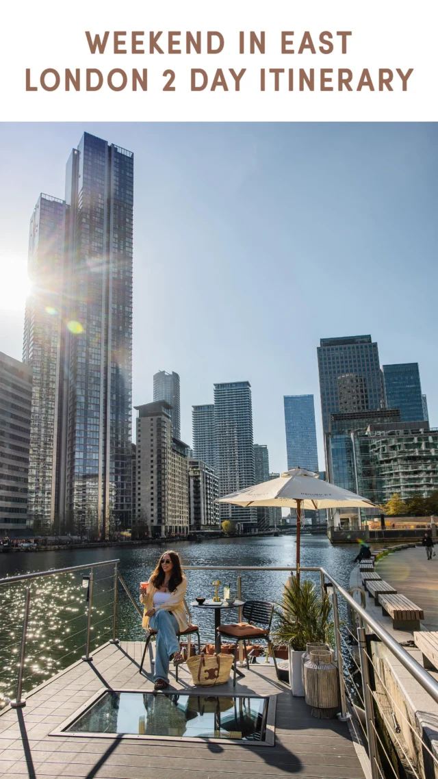 ad 🇬🇧 Weekend in East London itinerary ⬇️ 

For this 2-day itinerary, I recommend staying at Canary Wharf’s new aparthotel, @vertus.edit, for the perfect place to stay in one of London’s most exciting and creative areas.

The studios at @vertus.edit all have a fully equipped kitchen which is perfect for longer stays and plenty of colourful spaces to chill and relax in. There’s also colourful lounge & co-working spaces, super fast WiFi, a rooftop with banging city skyline views, a gym and a 24/7 honesty market for snacks and essentials.

💗 Use my code KELSEY15 for a 15% discount when you book a stay at @vertus.edit

DAY 1

☕️ Coffee from 640 East – they do the best flat white here! 🌳 Morning stroll around the various green spaces around Canary Wharf. Check out Crossrail Place Roof Garden, Eden Dock, Jubilee Park & all the stunning waterside boardwalks.
🍽️ Lunch at Marceline – a stunning brasserie serving authentic French cuisine. 🔑 Check in to your Vertus Edit Studio.
🚤  Hire a boat from GoBoat and cruise along the water and soak in the city views. 🌆 Enjoy sunset and a pre-dinner drink from the rooftop at Vertus Edit. 🍛 Dinner at Kricket – this is one of my favourite Indian restaurants in London, make sure to order their panipuri. 🍿 Movie night and late night snacks from the Vertus Edit honesty market.

DAY 2

🏋️‍♂️ Morning gym sesh at Vertus Edit. 🚃 Get on  DLR to Greenwich. 🖼️ Visit the Painted Hall at Old Royal Naval College 🌸 Explore Greenwich Gardens and visit the Royal Observatory.
🌯 Grab lunch from the Greenwich Markets, there’s lots of fab food stalls here. 🎭 Back in Canary Wharf, discover the UK’s largest free-to-visit outdoor public art collection – there are over 100 sculptures and works to find. 🍹 Drinks cocktails at The Boathouse - a bar located on a boat docked in the harbour.
🎯 Enjoy a round of games and dinner at Electric Shuffle to end the evening.

🇬🇧

Where to stay in London. Things to do in London. Best hotels in London | Best restaurants in London | Fun activities in London. Affordable London hotels. Things to do in Canary Wharf. Canary Wharf food spots. Canary Wharf restaurants. Places to visit in London.